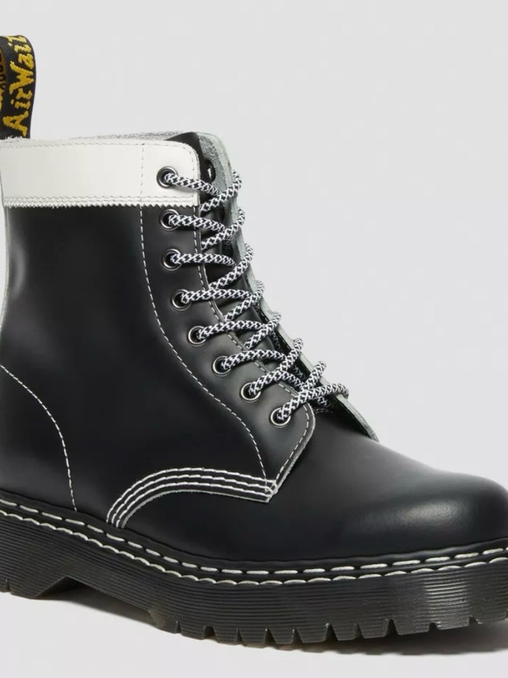 EUC 1460 PASCAL BEX LEATHER CONTRAST LACE UP BOOTS